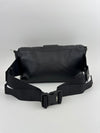 Large Zucca Embossed Baguette Convertible Belt Bag Black Nappa