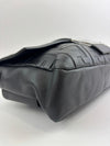 Large Zucca Embossed Baguette Convertible Belt Bag Black Nappa