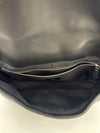 Large Zucca Embossed Baguette Convertible Belt Bag Black Nappa
