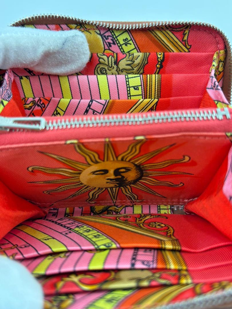 Silk'In Compact Gold Epsom Wallet