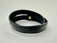 236342 Classic Triple Bracelet Agneau Nero