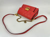 GV3 Small Crossbody Bag Red Quilted Goatskin
