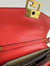 GV3 Small Crossbody Bag Red Quilted Goatskin