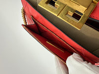 GV3 Small Crossbody Bag Red Quilted Goatskin