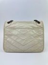 Baby Niki Bag White Crinkled Calfskin Leather
