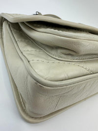 Baby Niki Bag White Crinkled Calfskin Leather