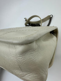 Baby Niki Bag White Crinkled Calfskin Leather