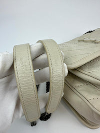 Baby Niki Bag White Crinkled Calfskin Leather