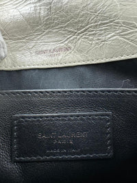 Baby Niki Bag White Crinkled Calfskin Leather