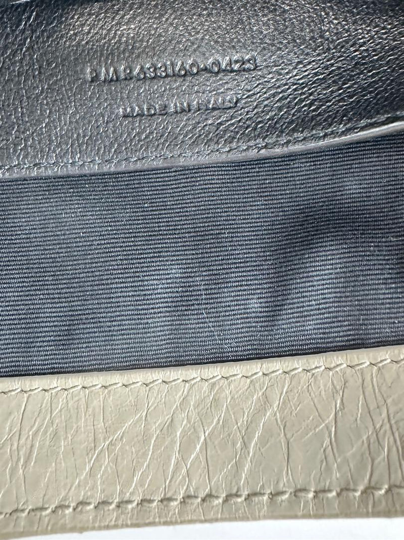 Baby Niki Bag White Crinkled Calfskin Leather