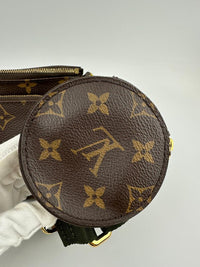 Multi Pochette Accessoires Khaki Monogram Canvas