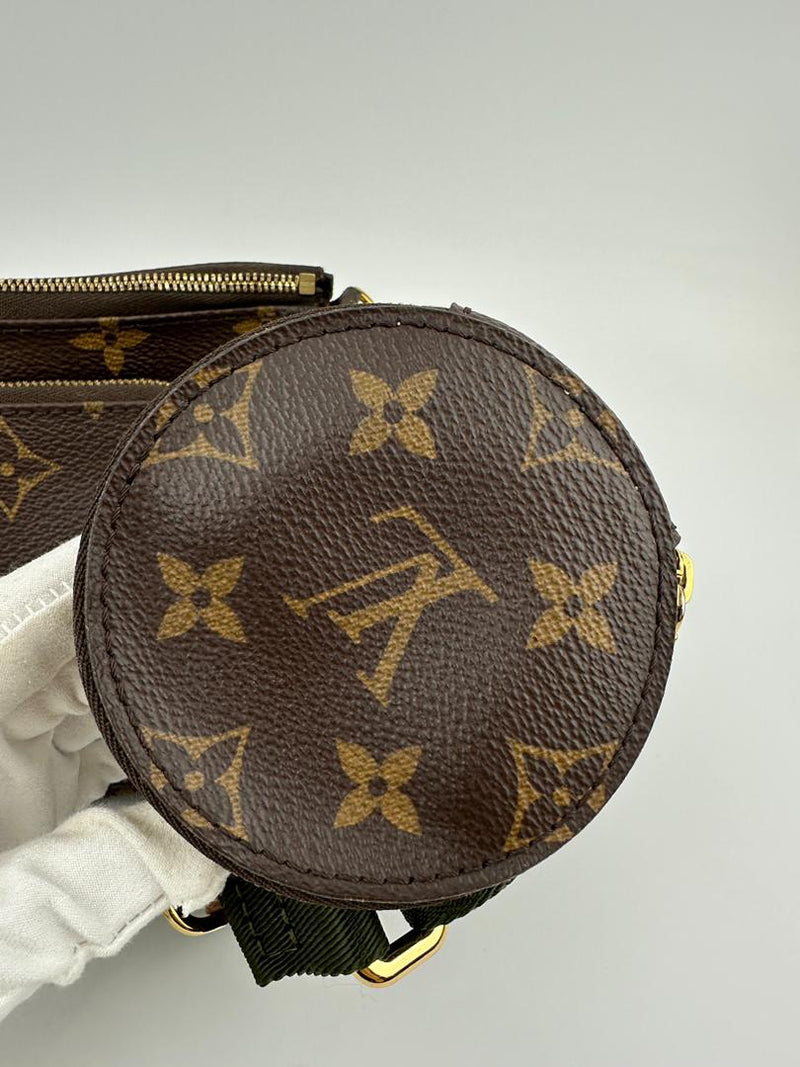 Multi Pochette Accessoires Khaki Monogram Canvas