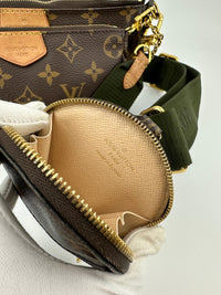 Multi Pochette Accessoires Khaki Monogram Canvas