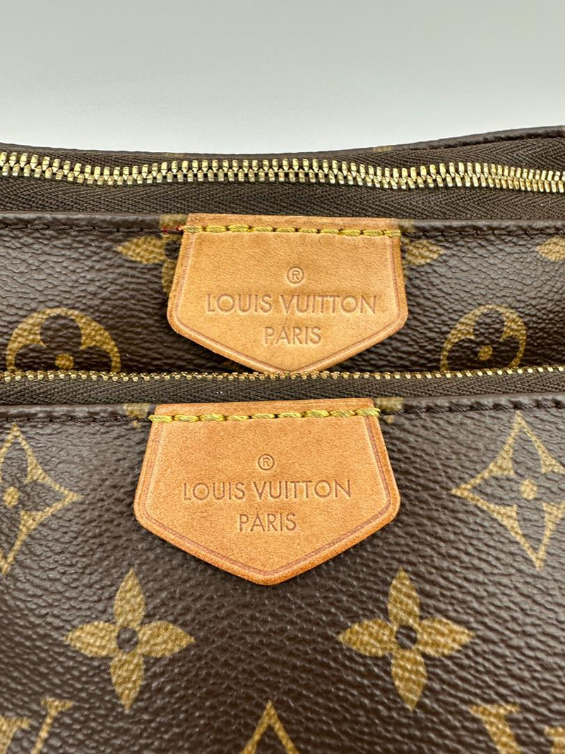 Multi Pochette Accessoires Khaki Monogram Canvas