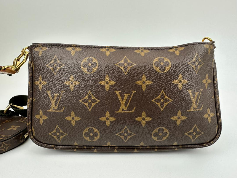 Multi Pochette Accessoires Khaki Monogram Canvas