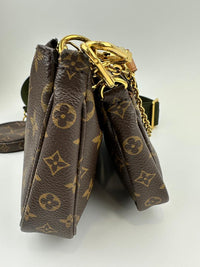 Multi Pochette Accessoires Khaki Monogram Canvas