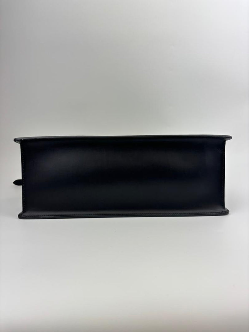 Lilith Black Leather Handbag