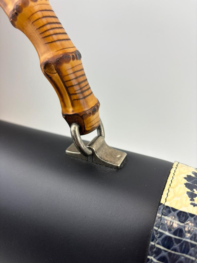 Lilith Black Leather Handbag