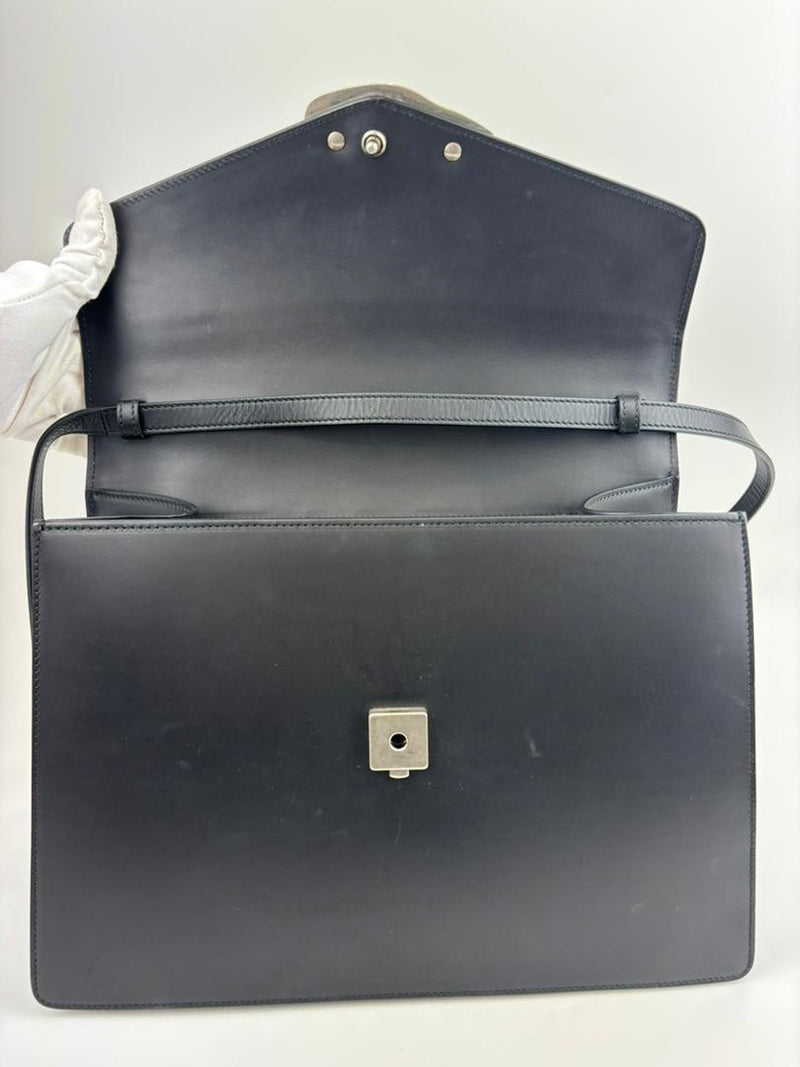 Lilith Black Leather Handbag