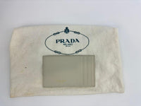 Uptown Chain Wallet in Blanc Vintage Grain De Poudre Embossed Leather