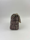 Multicolor Tweed Mini Rectangular Classic Flap Shoulder Bag LGHW