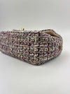 Multicolor Tweed Mini Rectangular Classic Flap Shoulder Bag LGHW