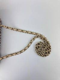 Multicolor Tweed Mini Rectangular Classic Flap Shoulder Bag LGHW