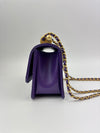 AS2615 Quilted Purple Calfskin Chain Bag GHW (Cash Price in Description)