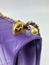 AS2615 Quilted Purple Calfskin Chain Bag GHW (Cash Price in Description)