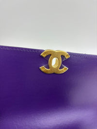 AS2615 Quilted Purple Calfskin Chain Bag GHW (Cash Price in Description)
