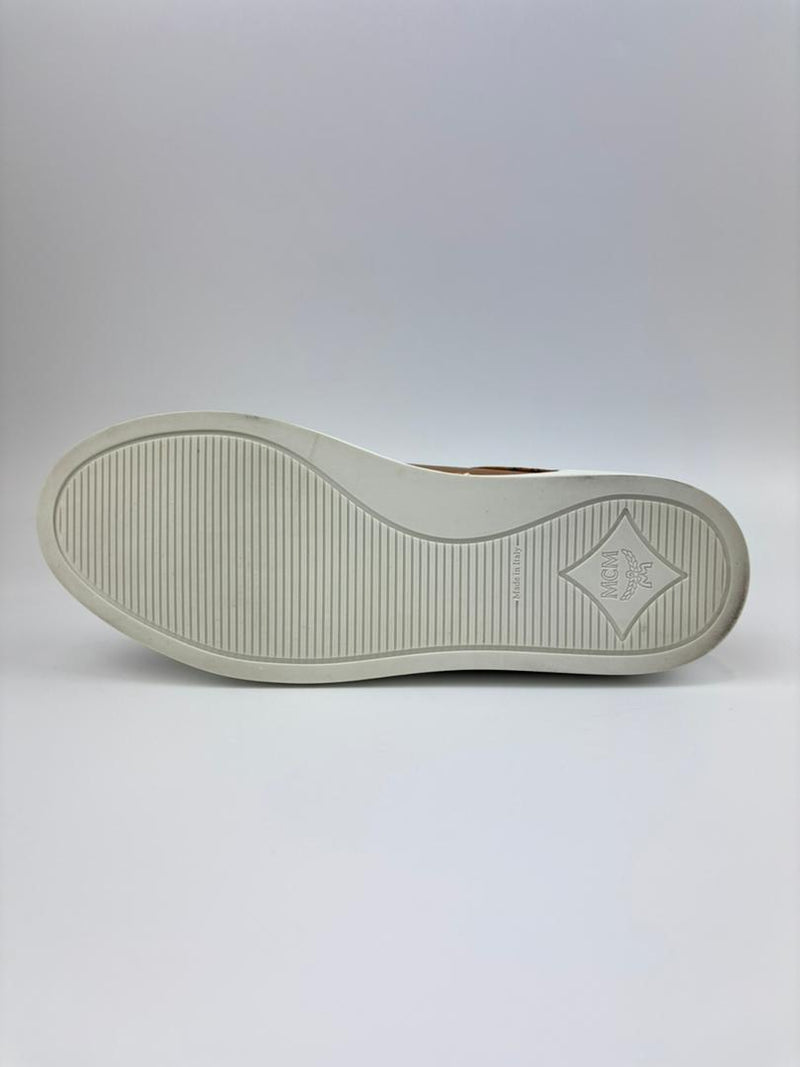 Logo Cognac Visetos Classic Low Top Sneakers Size 37