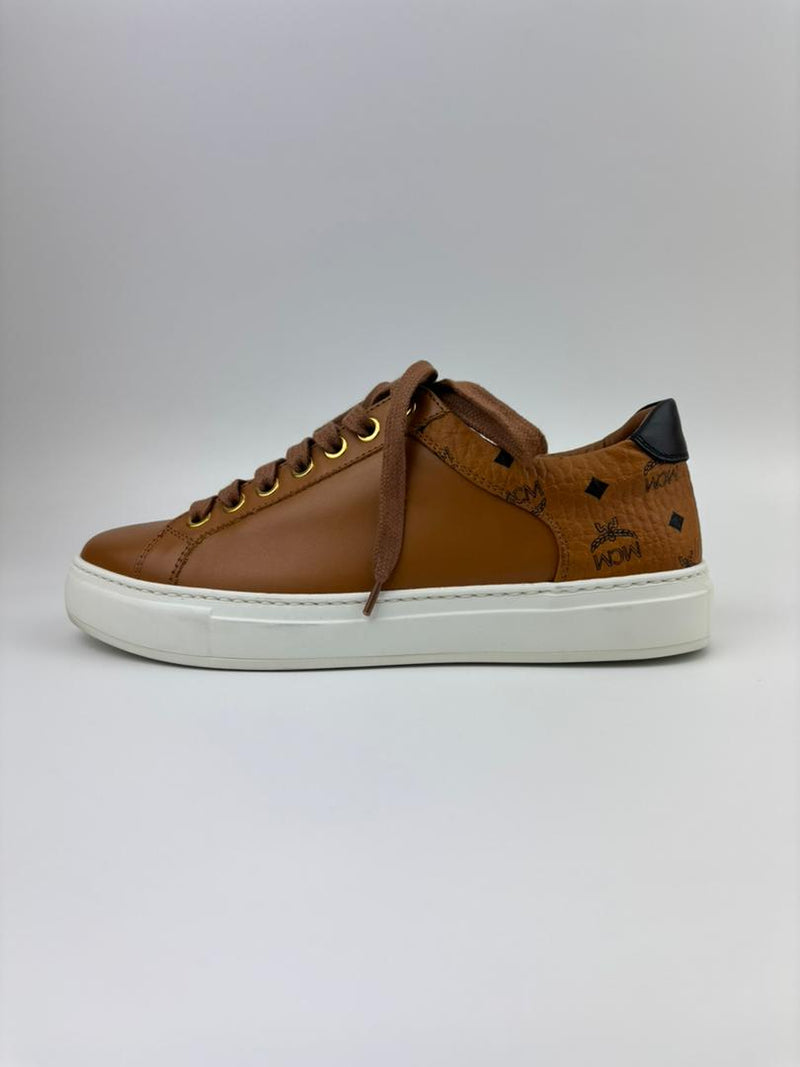 Logo Cognac Visetos Classic Low Top Sneakers Size 37