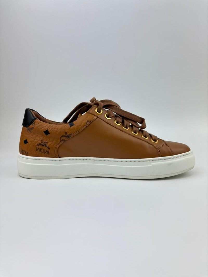 Logo Cognac Visetos Classic Low Top Sneakers Size 37