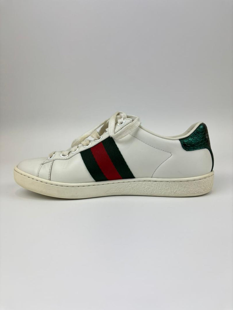 431942 Ace Embroidered Bee Sneakers Size 34