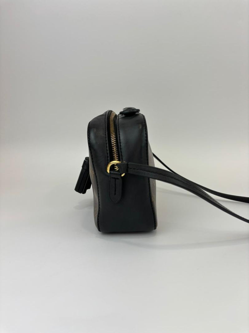 Saintonge Black Monogram Canvas