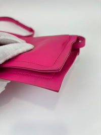 Viva Bow Puffy Leather Hot Pink Vitello Crossbody Bag