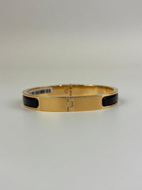 Black Mini Clic Kelly PM Bracelet GHW