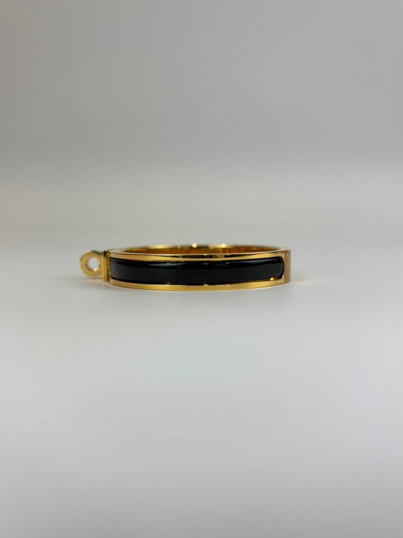 Black Mini Clic Kelly PM Bracelet GHW