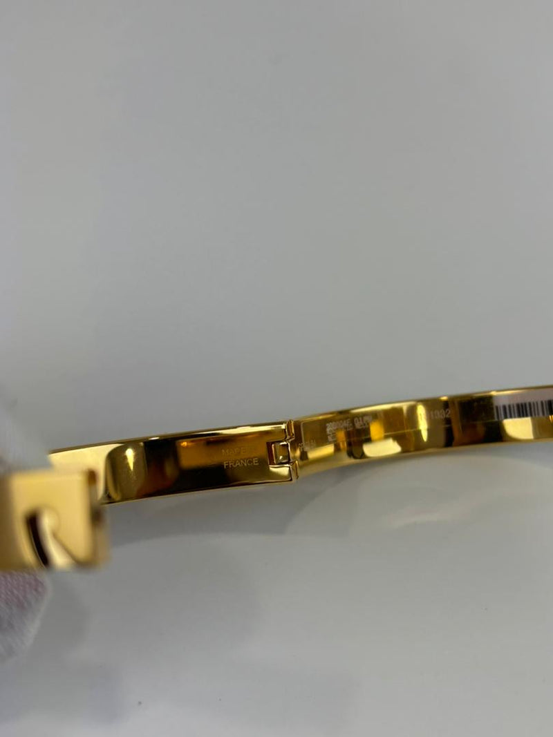 Black Mini Clic Kelly PM Bracelet GHW