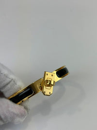 Black Mini Clic Kelly PM Bracelet GHW
