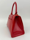Balenciaga 593456 Hourglass S Top handle Bag Shiny Box Red