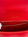 Balenciaga 593456 Hourglass S Top handle Bag Shiny Box Red