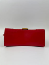 Balenciaga 593456 Hourglass S Top handle Bag Shiny Box Red