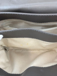 Lady Pearly Flap Bag in Grey Aged Quilted Calfskin SHW