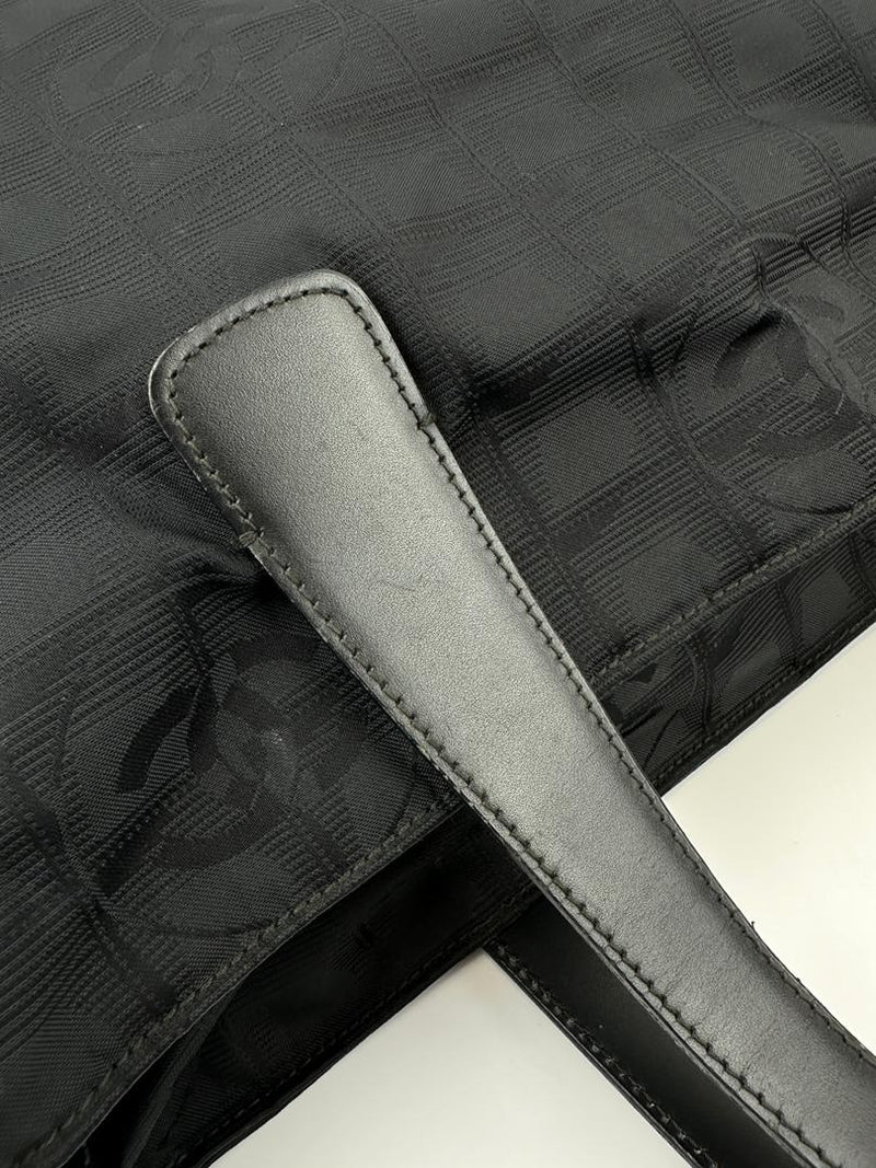 CC Logo Travel Line Tote Bag Black Nylon