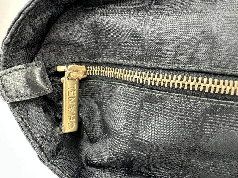 CC Logo Travel Line Tote Bag Black Nylon