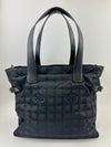 CC Logo Travel Line Tote Bag Black Nylon