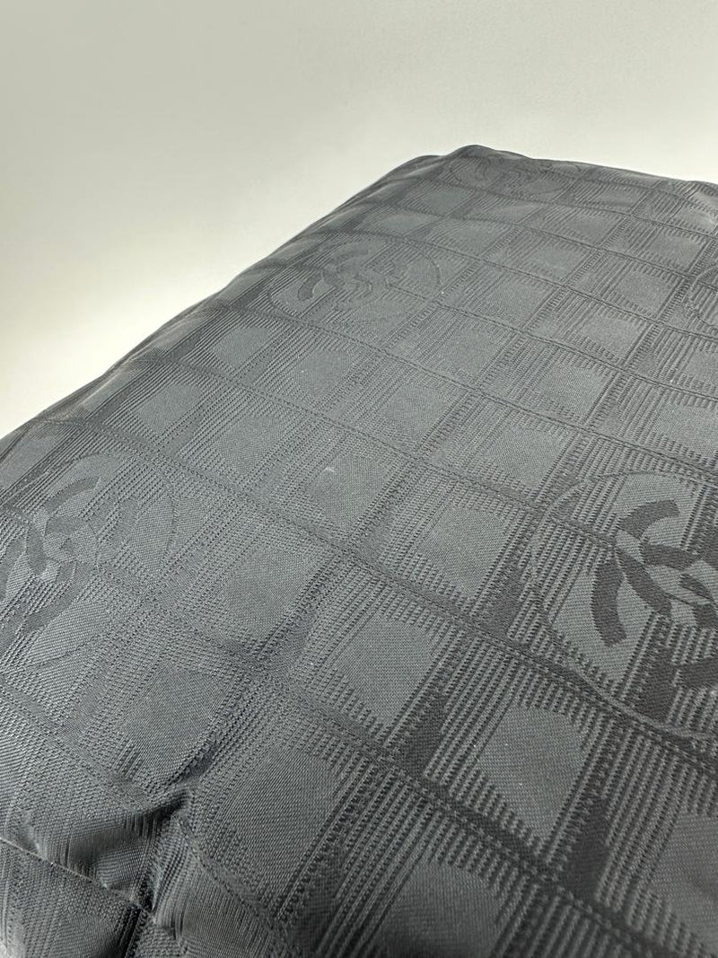 CC Logo Travel Line Tote Bag Black Nylon