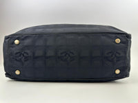 CC Logo Travel Line Tote Bag Black Nylon