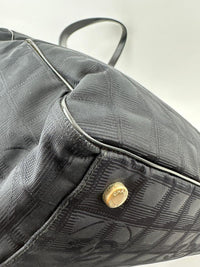 CC Logo Travel Line Tote Bag Black Nylon